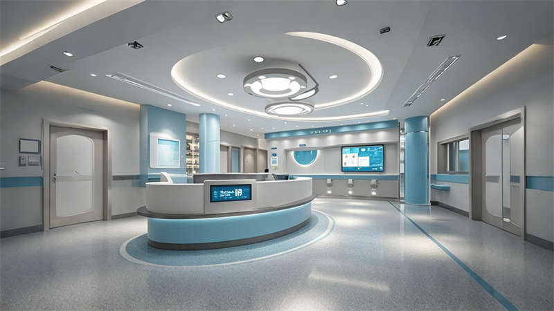 合肥8000平医院装修设计效果图欣赏